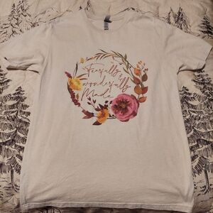 Next Level Apparel graphic t-shirt new without tag beige fall autumn size medium